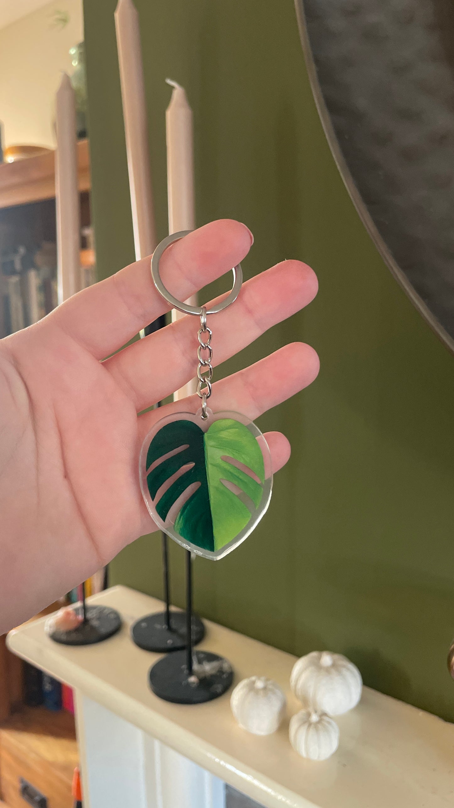 Leaf key ring