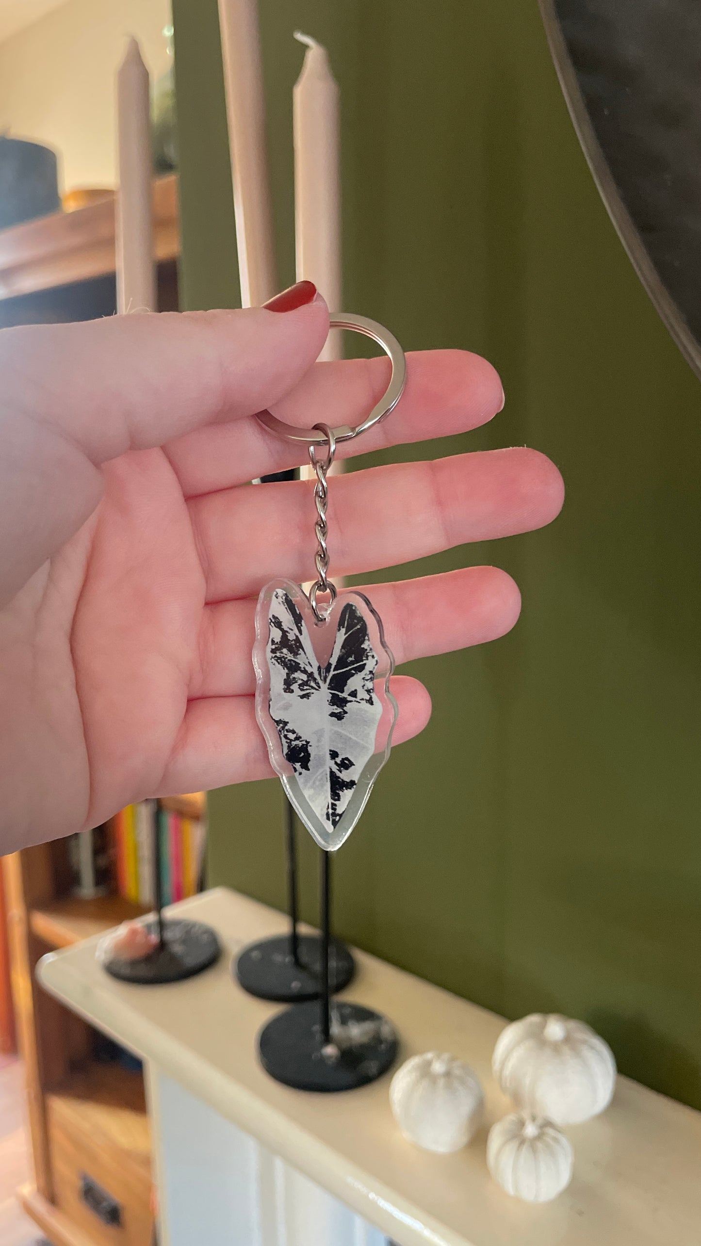 Leaf key ring
