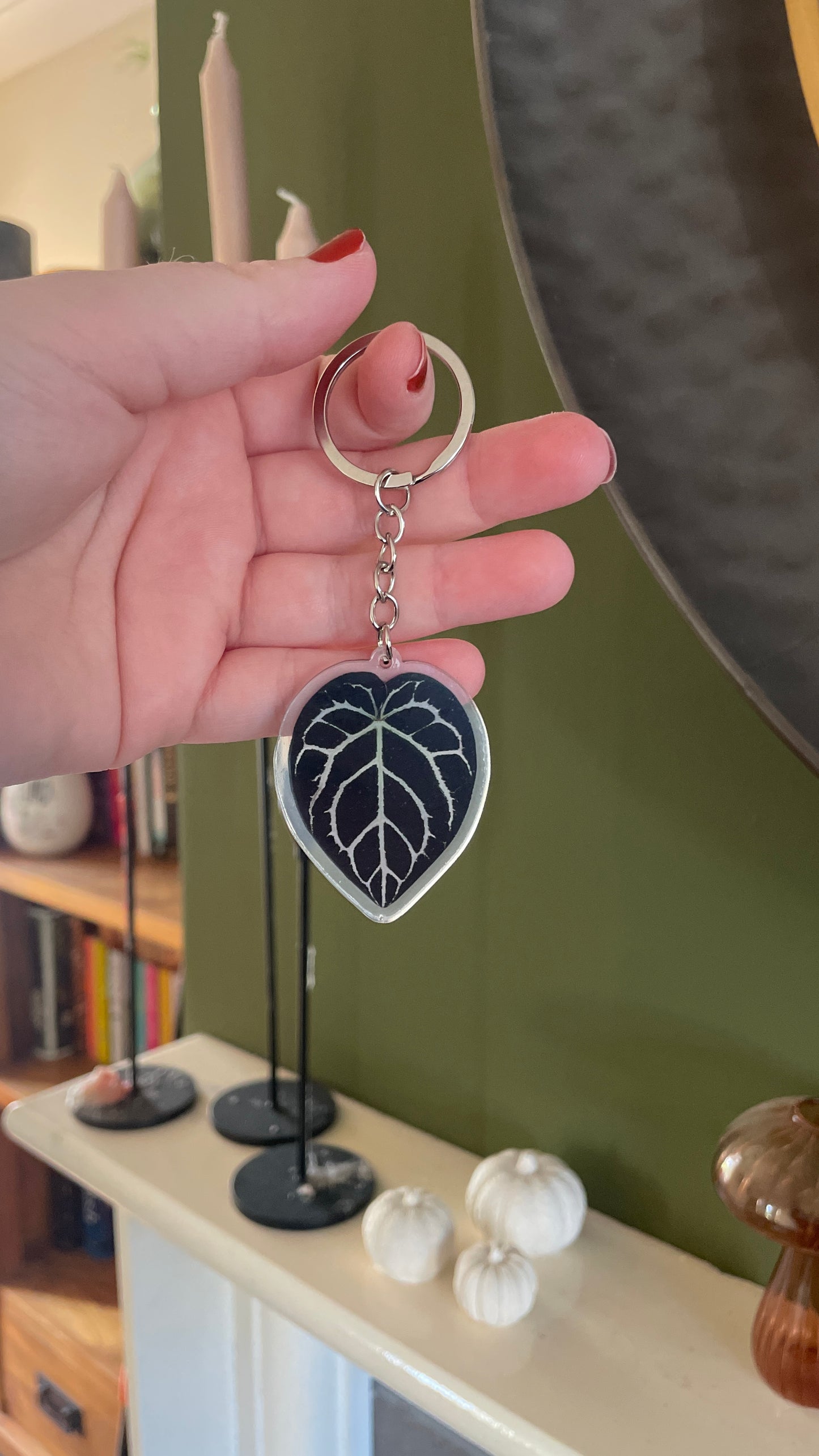 Leaf key ring