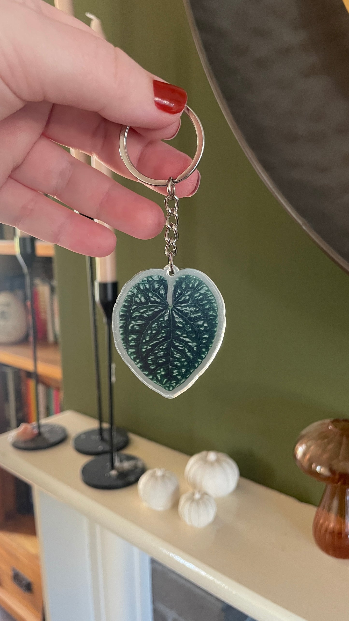 Leaf key ring